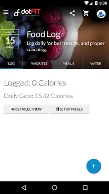 dotFIT android App screenshot 1