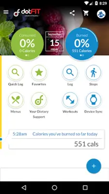 dotFIT android App screenshot 3